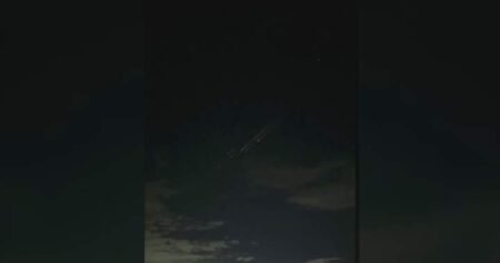 Space debris lights up Calgary sky