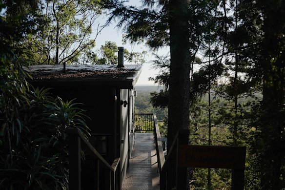 A chalet advertised for almost $400 a night at Rainforest Gardens. 
