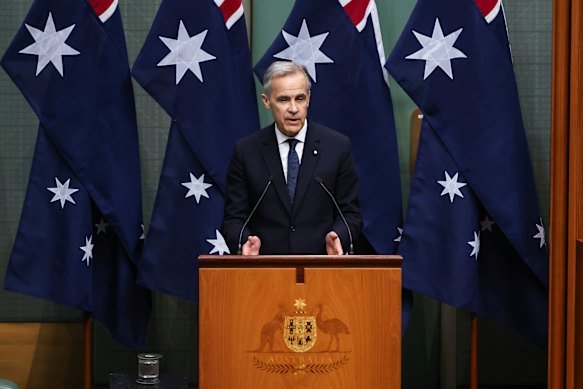 Canadian Prime Minister Mark Carney gave a rare speech to parliament. 