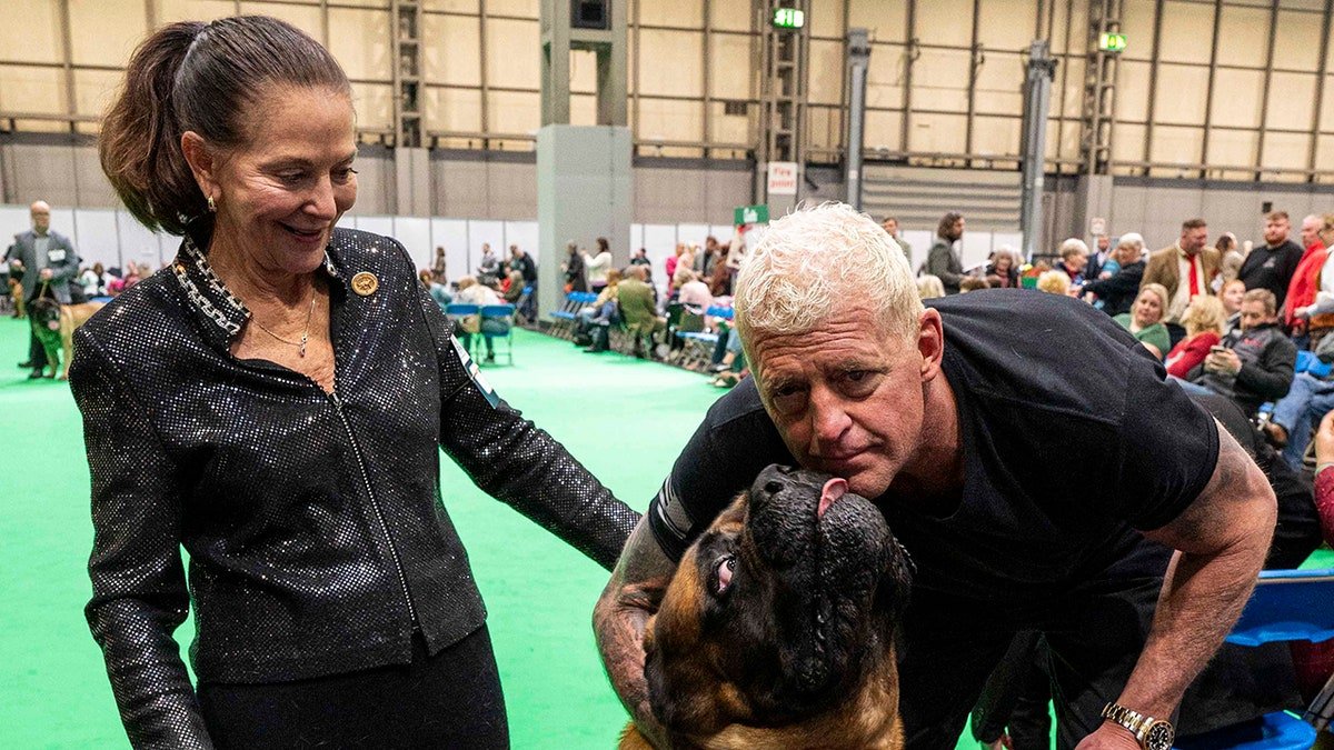 Dustin Rhodes poses with Beast