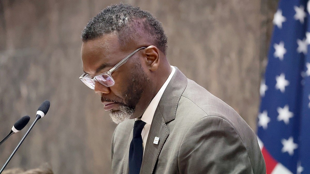 Mayor Johnson at a meeting