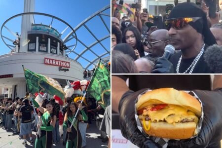 Deadly shooting as Snoop Dogg opens Nipsey Hussle’s new burger store