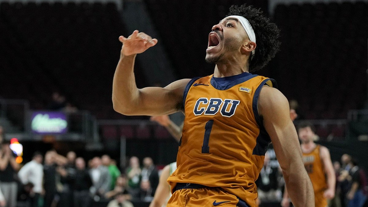 Dominique Daniels Jr celebrates