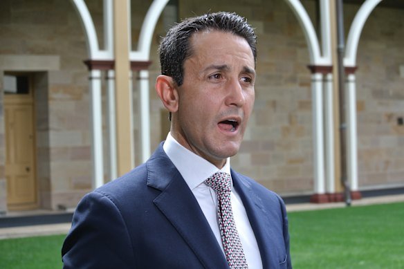 Premier David Crisafulli defended the Glasshouse Theatre’s name.