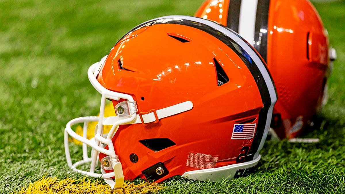 Cleveland Browns helmets general view