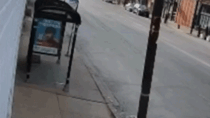 Delivery robots shatter Chicago bus shelter glass in separate incidents, including one caught on camera