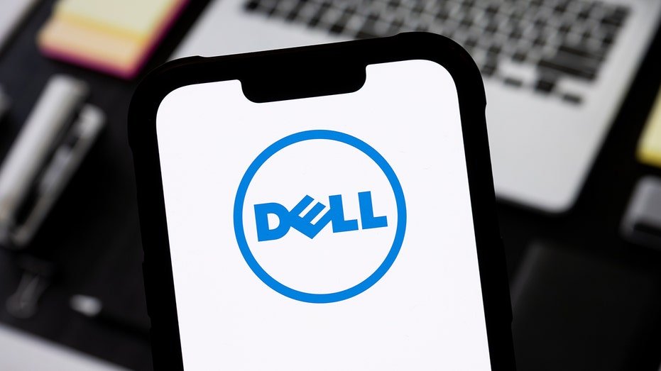 Dell logo is seen displayed