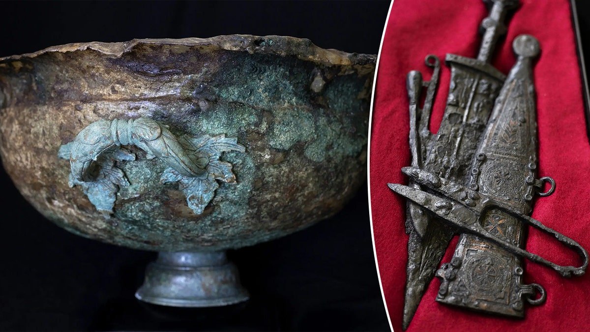 Luxury goods from graves