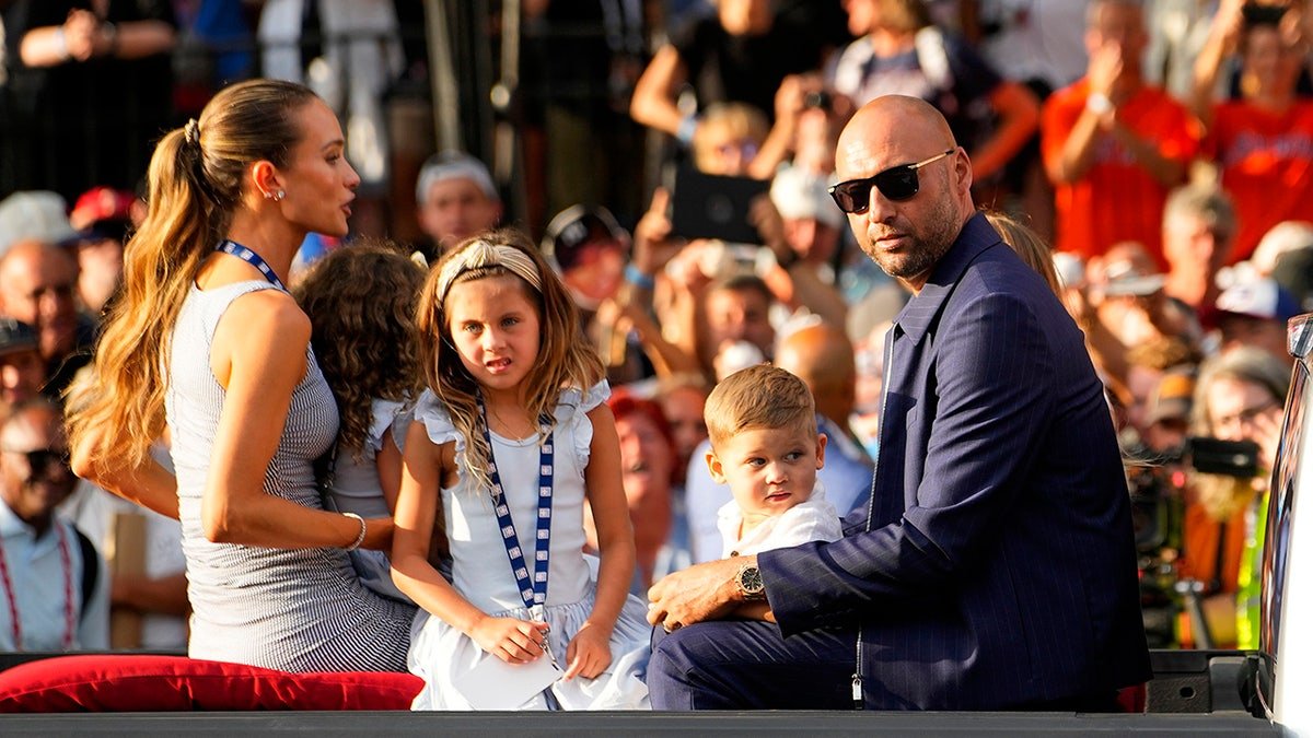 Derek Jeter on a float