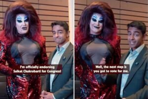 Bizarre moment AOC-linked millionaire gets drag queen to endorse him for Nancy Pelosi’s seat Bizarre moment AOC-linked millionaire gets drag queen to endorse him for Nancy Pelosi’s seat