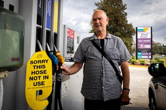 Mark Orwin travels from Torquay to Ringwood each week to visit his parents, and has begun taking the train some days.