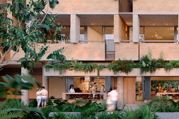 Artists impression of the Bonobo by Raes development in Byron Bay.