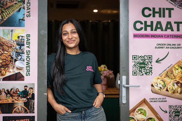 Pragna Bhavsar co-owner of the Chit Chaat Co, a catering business based in Westmead.
