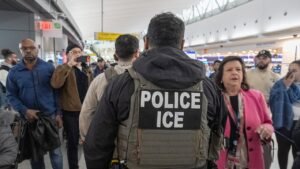 Mask-free ICE agents begin patrolling US airports; Trump floats National Guard Mask-free ICE agents begin patrolling US airports; Trump floats National Guard