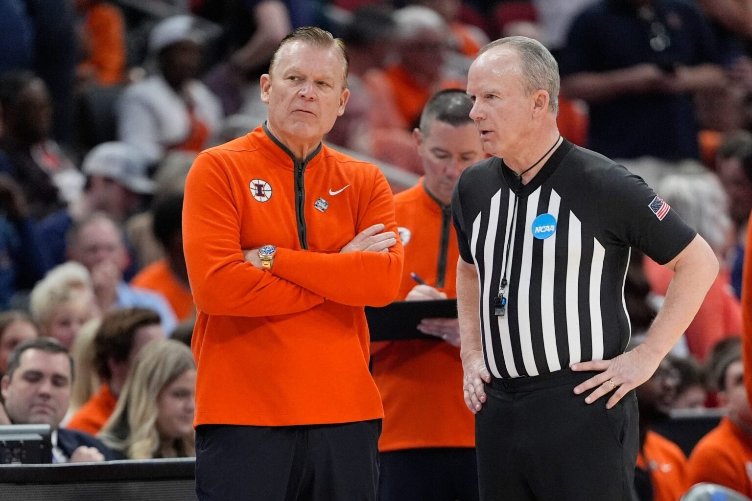 Illinois knocks off Iowa to reach Final Four after buzzer malfunction delay Illinois knocks off Iowa to reach Final Four after buzzer malfunction delay