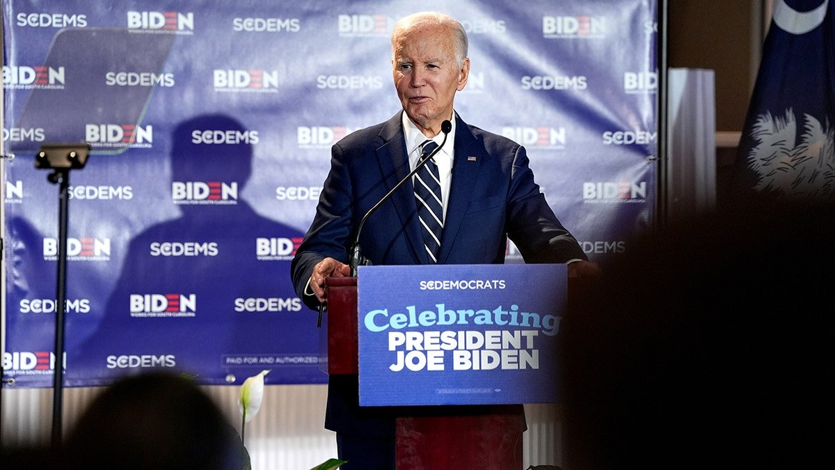 Former President Joe Biden speaking