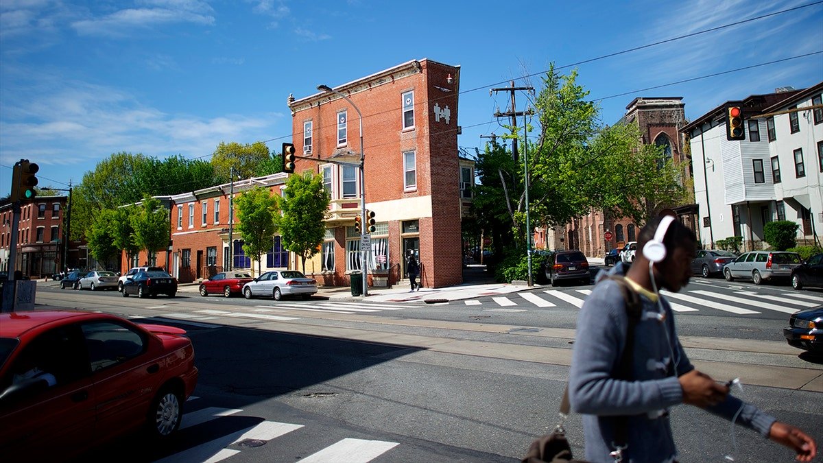 People walk in front of Philadelphia abortion clinic