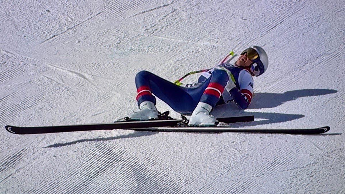 Lindsey Vonn after crash