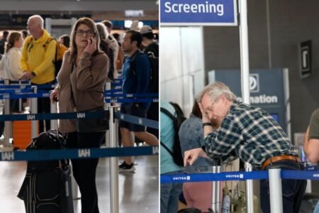 Travelers reveal who they blame for miles-long Houston airport lines as Trump rescues TSA pay