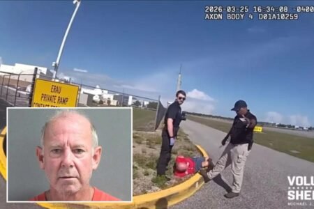 Florida man confesses to  ‘doing all kinds of drugs’ after crashing Mustang through airport gate, trying to board planes: wild video