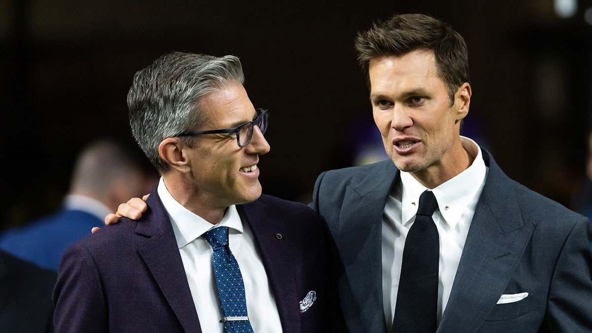 Tom Brady and Kevin Burkhardt