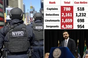Exclusive | Experienced NYPD cops see little incentive to stay with department if Mamdani cuts overtime