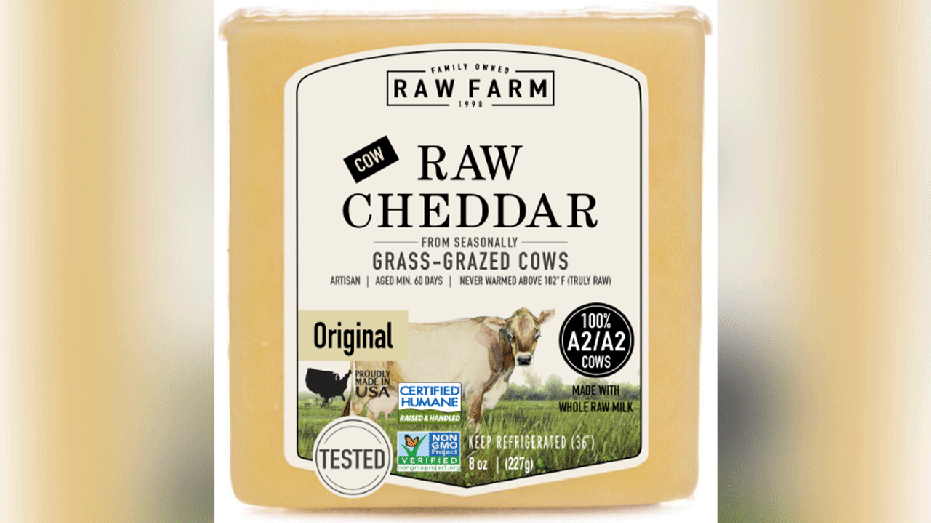 raw cheddar cheese packaging