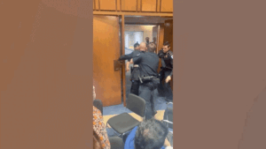 WATCH: Navy SEAL-turned-senator tackles ‘unhinged’ protester during chaotic hearing