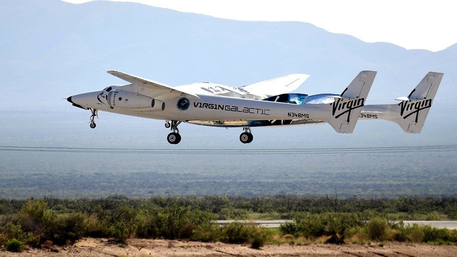 Virgin Galactic's SpaceShipTwo plane.