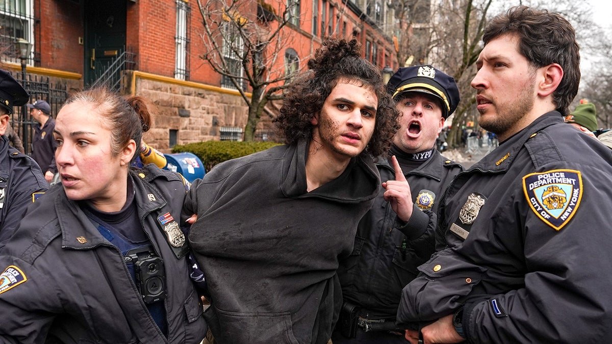 18-year-old Emir Balat is arrested at protest.