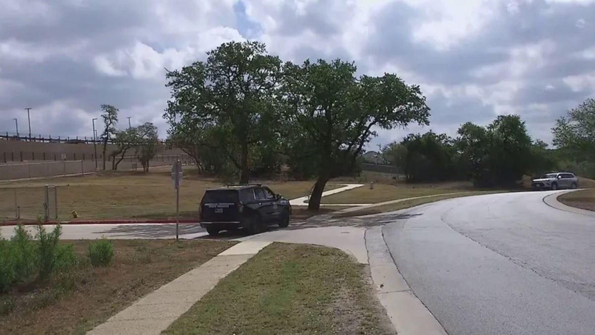 A police vehicle on the street
