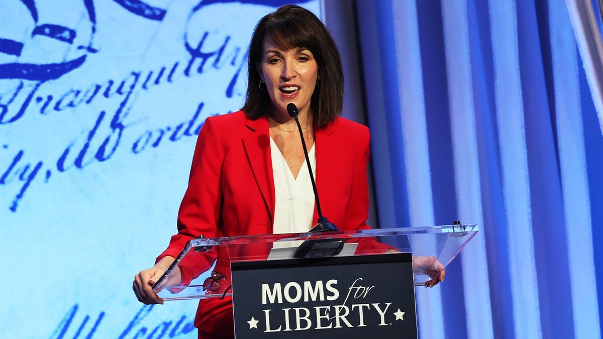 Tina Descovich speaks at the Moms for Liberty Summit