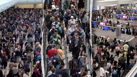 Frustrated passengers lash out at long TSA lines; GOP messages to ‘thank a Democrat’
