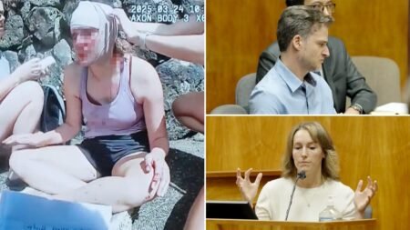 Doctor’s bloodied wife seen in bodycam after screaming for help from husband’s alleged attack