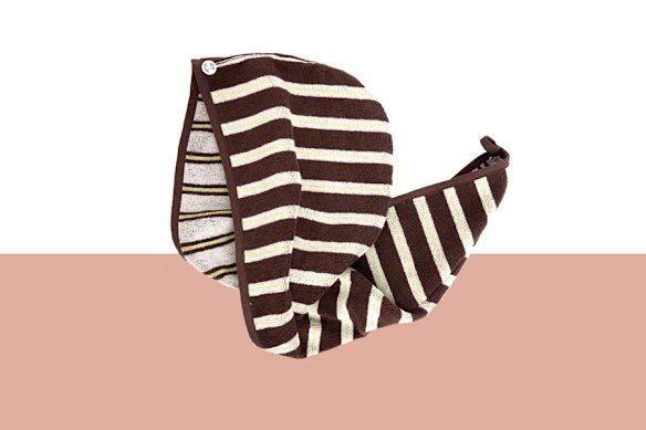 Tommy Cotton “Finn Stripe” hair towel.
