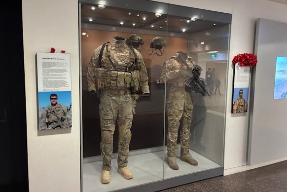 The exhibit displayed in the War Memorial’s Hall of Valour. 