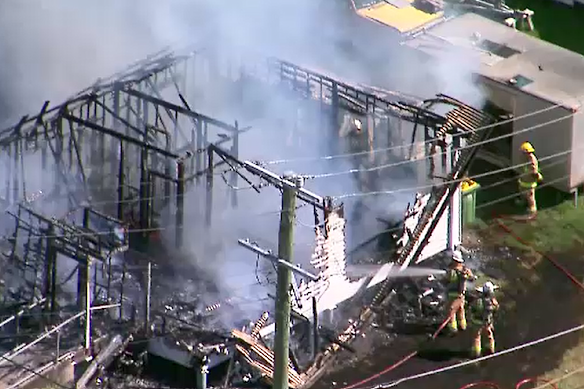 Emergency services were called to the house just after 1pm on Saturday.