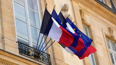 Is it illegal for the French to remove the EU flag from town halls?