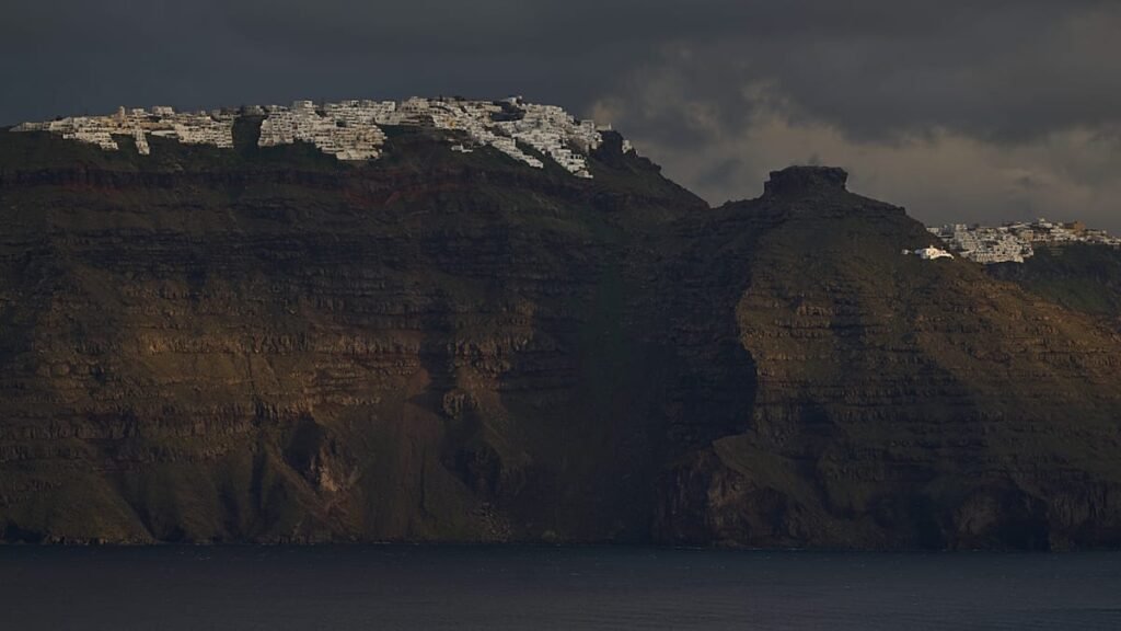 Santorini introduces restrictions as volcanic activity is monitored