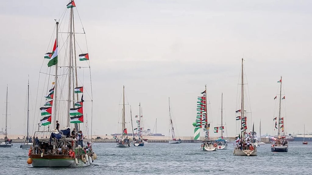 Flotilla carrying activists and aid for Gaza sets sail from Spain