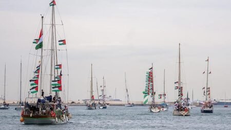 Flotilla carrying activists and aid for Gaza sets sail from Spain Flotilla carrying activists and aid for Gaza sets sail from Spain
