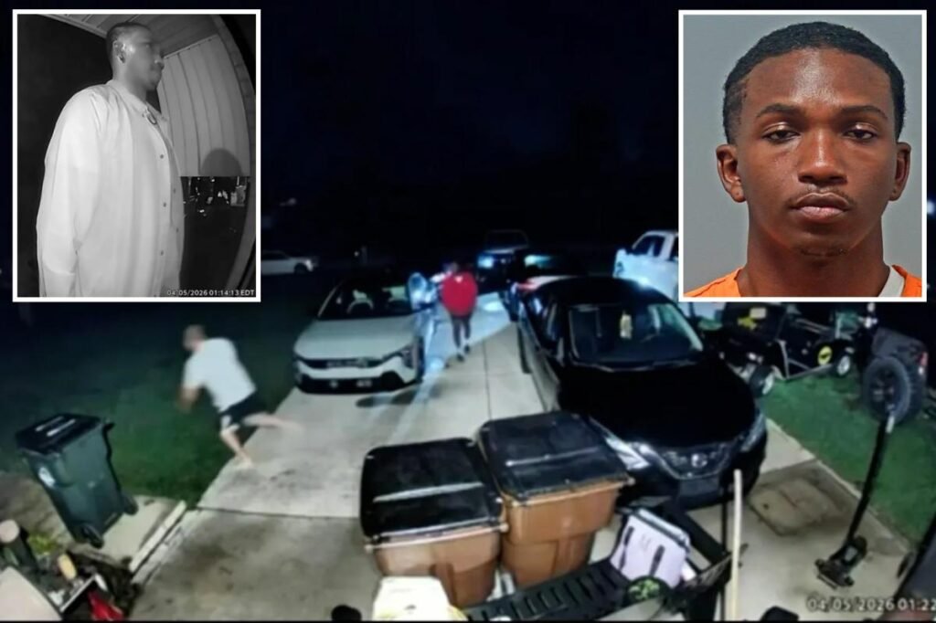 Video shows knife-wielding maniac knocking on stranger’s door and threatening to kill him ‘in the name of Allah’