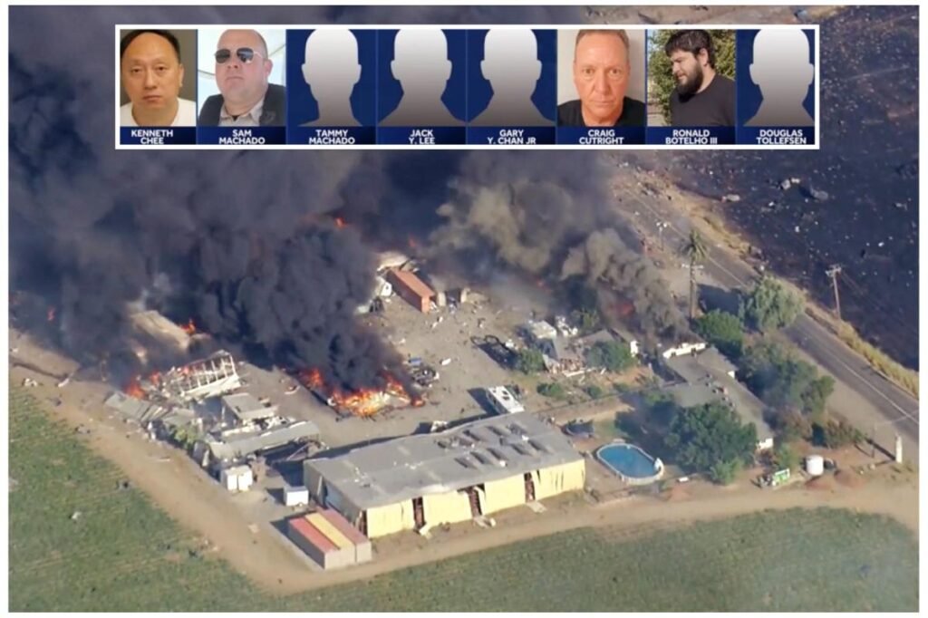 California fireworks titan arrested at Disney after seven people killed in horror explosion at his illegal factory