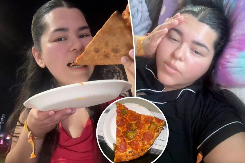 Outrageous pizza slice at Coachella is allegedly making people seriously ill: ‘Pukechella’ Outrageous pizza slice at Coachella is allegedly making people seriously ill: ‘Pukechella’