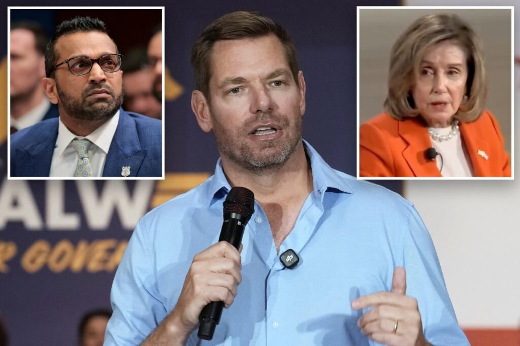Kash Patel trolls Eric Swalwell with FBI sitdown invite as Dems deny knowing disgraced rep lived ‘double life’ Kash Patel trolls Eric Swalwell with FBI sitdown invite as Dems deny knowing disgraced rep lived ‘double life’