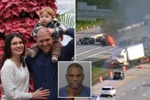 Ohio veterinarian Lynnea Soposki, her husband, and their son, 1, killed after semitruck driver crashes into family Ohio veterinarian Lynnea Soposki, her husband, and their son, 1, killed after semitruck driver crashes into family