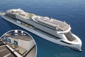 First 100% battery-electric cruise ship revealed — at 90,000 tons with a capacity for 1,900 guests First 100% battery-electric cruise ship revealed — at 90,000 tons with a capacity for 1,900 guests