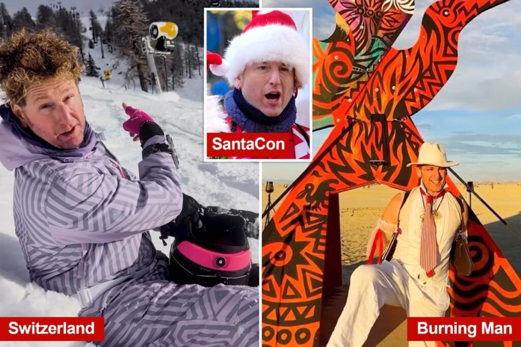 From Burning Man to the Swiss Alps, SantaCon founder — accused of stealing millions in charity’s cash — flaunts globetrotting lifestyle on Instagram From Burning Man to the Swiss Alps, SantaCon founder — accused of stealing millions in charity’s cash — flaunts globetrotting lifestyle on Instagram