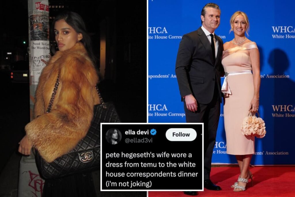 ‘Hot Girl for Zohran’ troll blasted for low-blow attack on Pete Hegseth’s wife’s WHCD gown