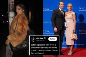 ‘Hot Girl for Zohran’ troll blasted for low-blow attack on Pete Hegseth’s wife’s WHCD gown